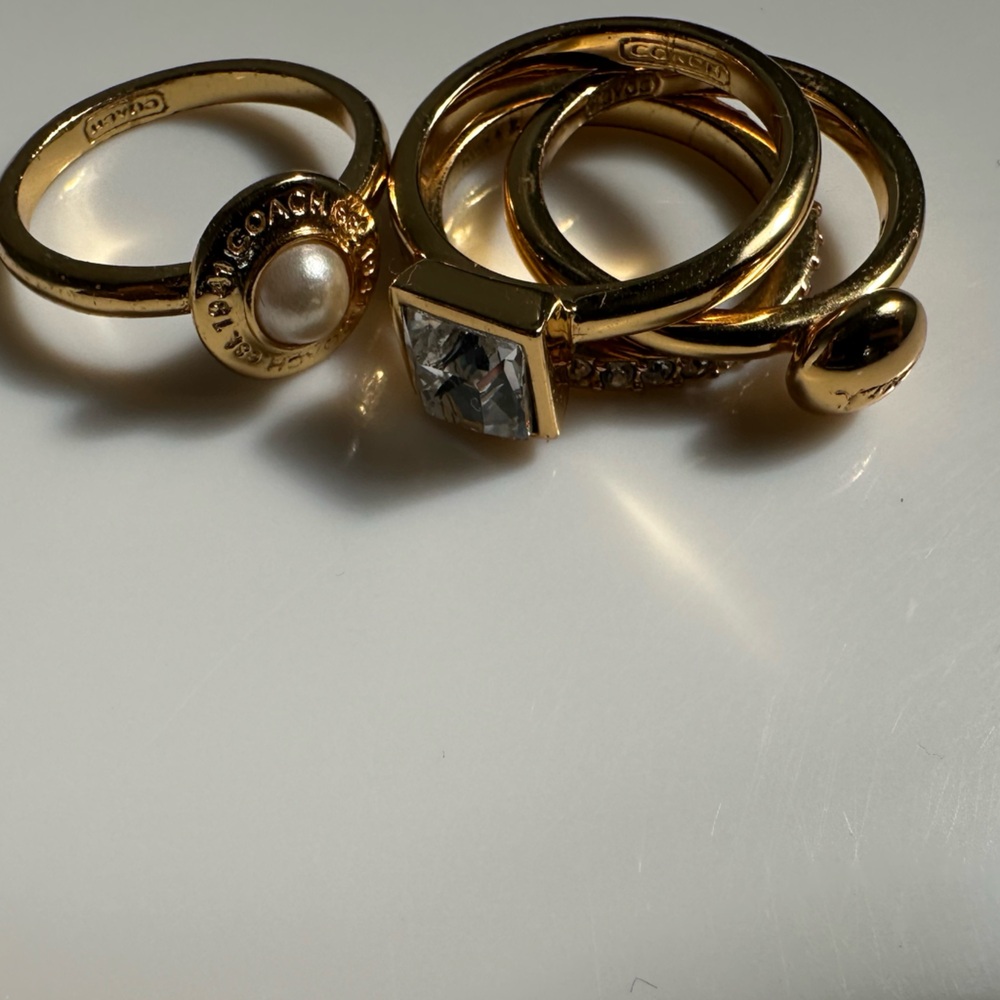 Gold Coach Ring Stack - image 2